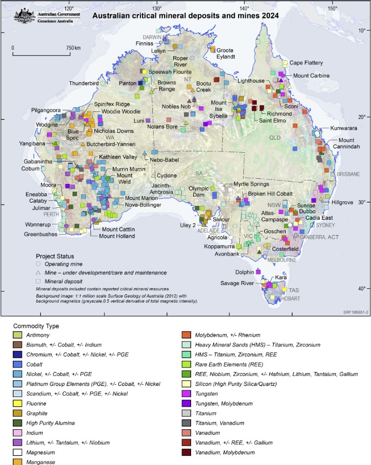 2024 Australian Critical Minerals Map Released By Geoscience Australia 2024 Australian Critical Minerals Map Released By Geoscience Australia